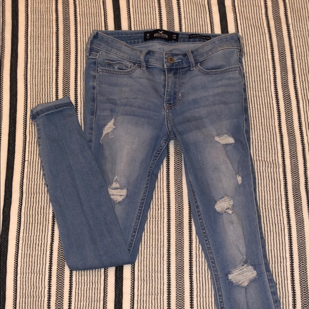 light blue jeans